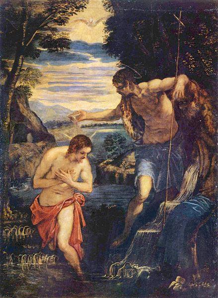 Jacopo Tintoretto Taufe Christi